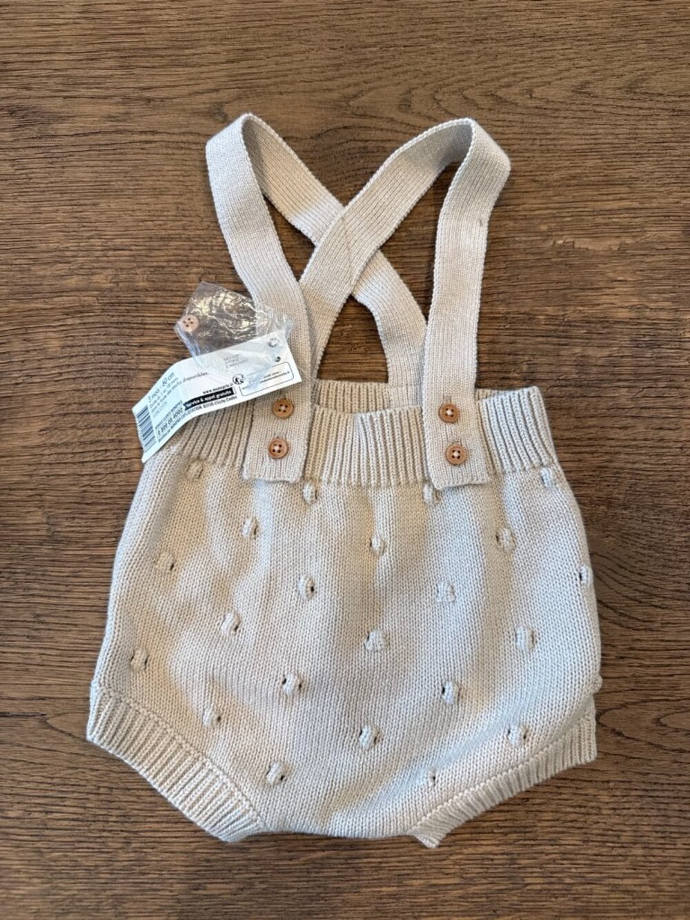 Bout’chou Knit Suspender Bloomers 3 Months 60 cm NWT Monoprix Baby